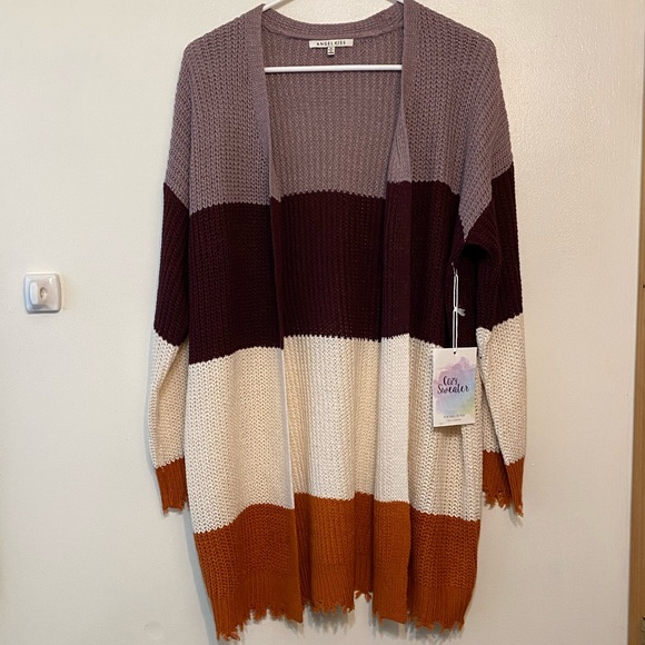 NWT Angel Kiss Oversized Woven Long Cozy Sweater - Picture 8 of 8